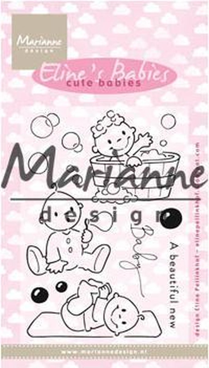 Marianne Design Eline's Clear stamps - Cute babies