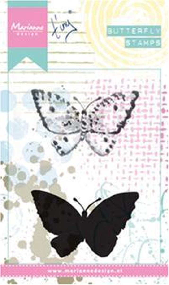 Marianne Design Cling Stempel Tinys Vlinders 2 MM1614