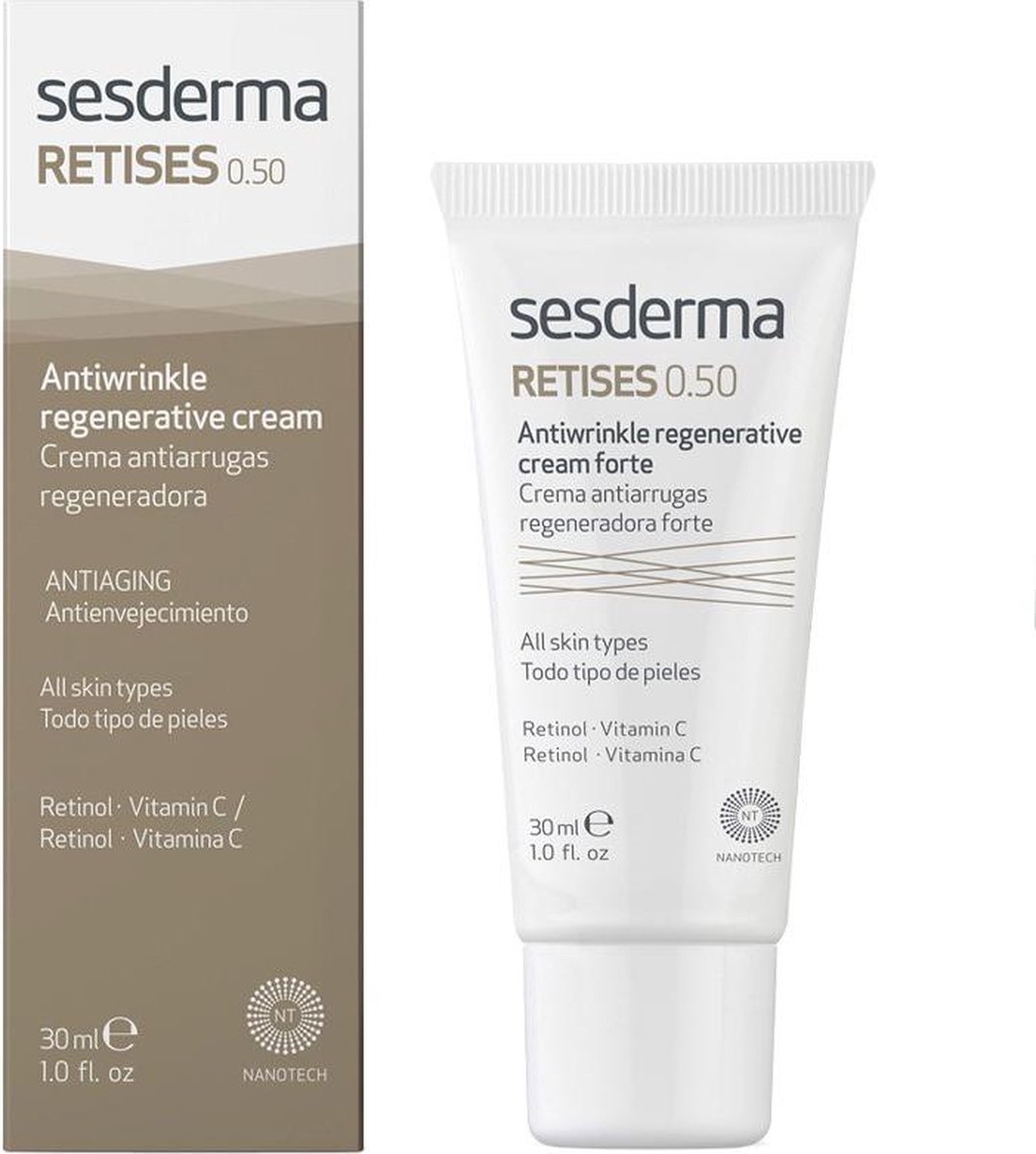 Regeneratieve Anti-Rimpel Crème Sesderma Retises 0.50 Forte (30 ml)