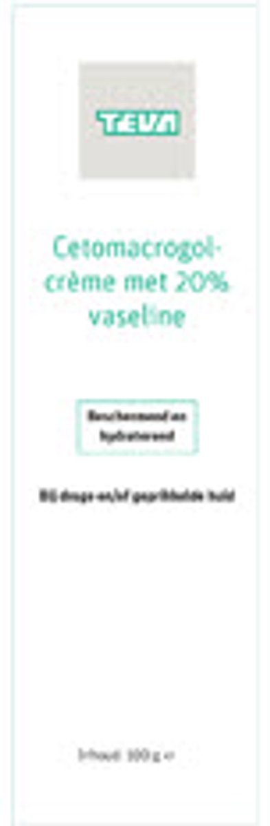 Teva Cetomacrogolcreme 20% vaseline 100 Gram