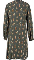 Catwalk junkie soepel grijs viscose blouse jurkje - Maat S