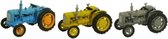 OXFORD FORDSON  triple tractor set schaalmodel 1:76