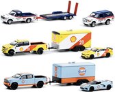 GREENLIGHT COLLECTIBLES RACING HITCH & TOW SERIES 3 - 3 CAR SET schaalmodel 1:64