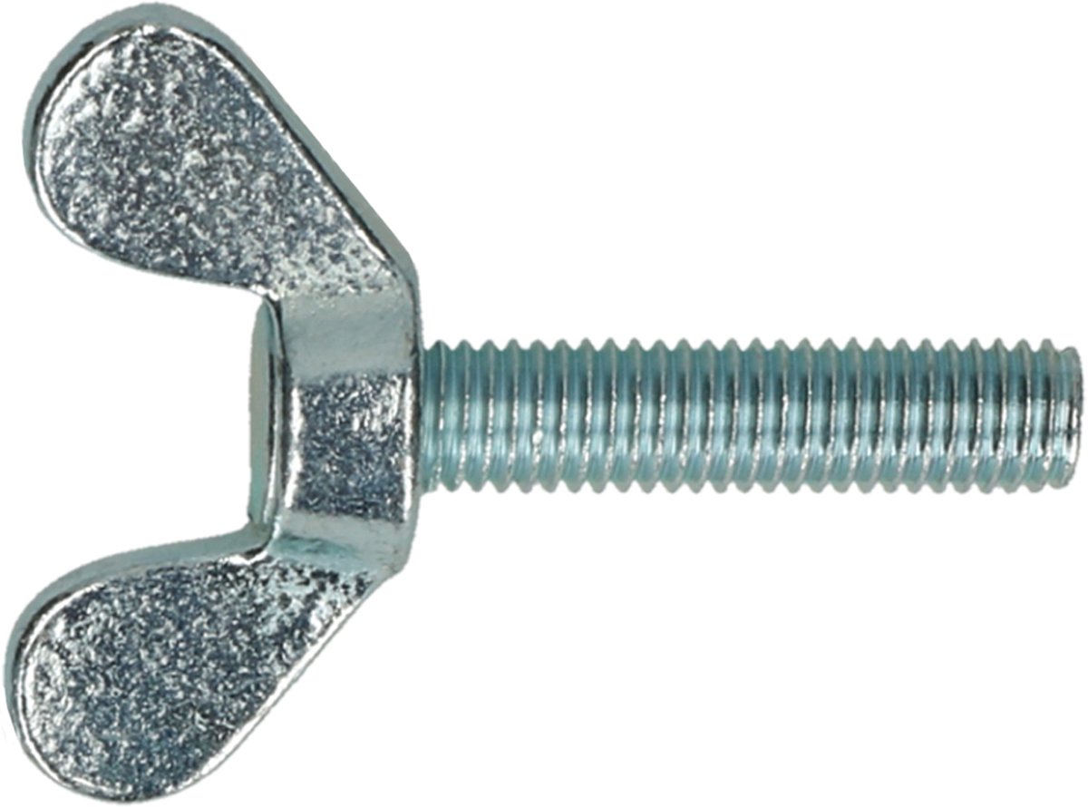 PGB-FASTENERS | Vleugelschroef DIN 316 M8x50 Zn | 50 st