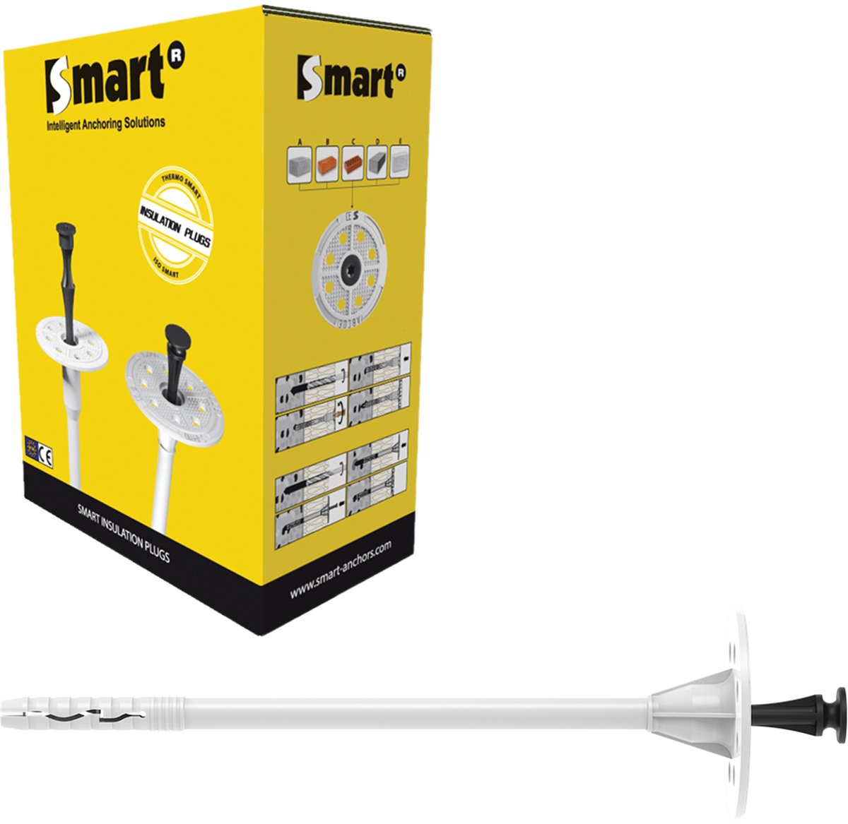 SMART | ISO SMART S-IPH kunststof isolatieplug met nagel 10x260 | 100 st