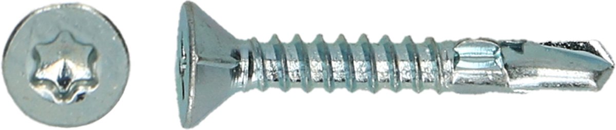 Vleugelteks 6,3x80 platkop torx-30 boorpunt L