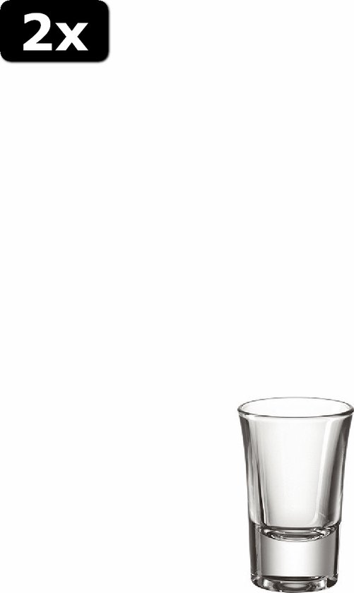 Mammoet Budgetline Borrelglas Bostonshot 3,5cl, doos 6 stuks Mammoet Budgetline Borrelglas Bostonshot 3,5cl, doos 6 stuks