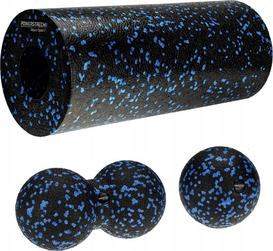 Rollenset 4-voud kunststof geel/zwart 75×120 mm op kantelblokje 40 mm