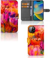 GSM Hoesje iPhone 14 Plus Cover met Tekst Tulips