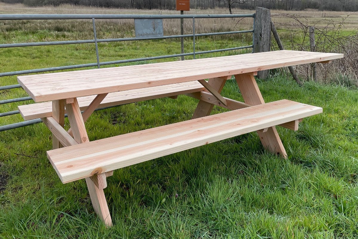 Rockwood® Rolstoel Picknicktafel Douglas 2.20m Naturel