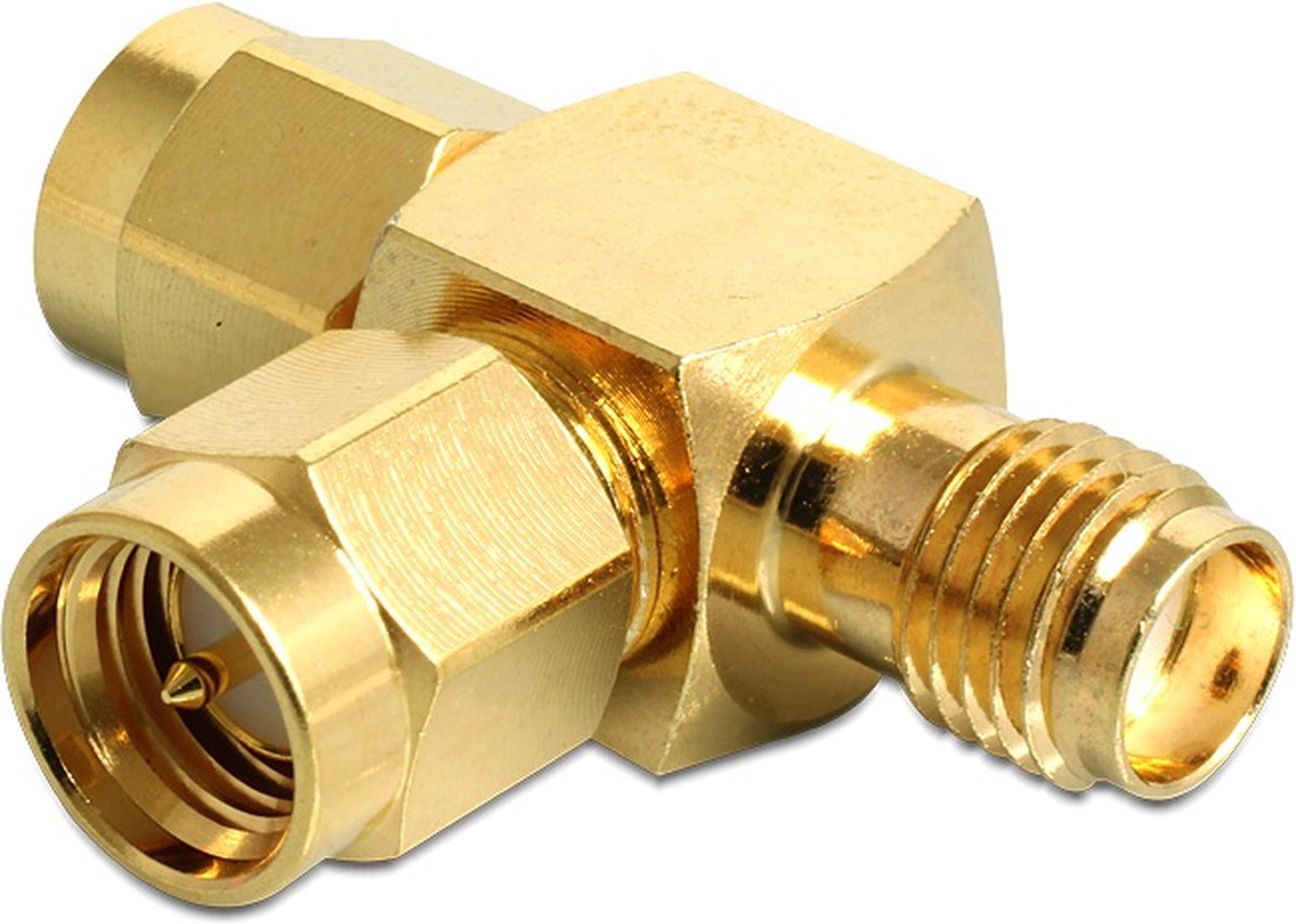Delock - SMA Stecker - SMA Stecker - SMA Buchse T-Stück