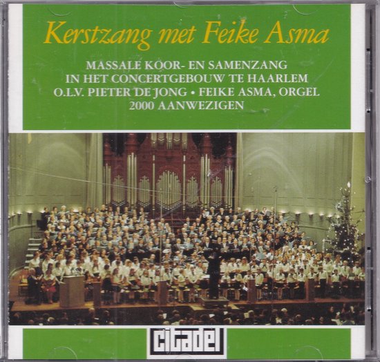 Kerstzang met Feike Asma - Massale koor- en samenzang o.l.v. Pieter de Jong, met 2000 aanwezigen - Feike Asma bespeelt het orgel
