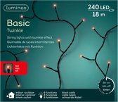 Lumineo Kerstverlichting - met timer - rood - buiten - 240 lampjes - 18 meter - Boomverlichting