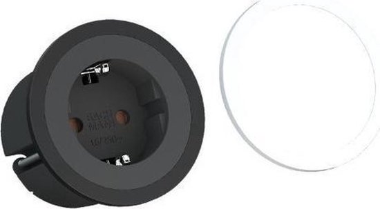 Bachmann Pix - Inbouwstopcontact - 1x 230V - 0,2 meter GST18-3 - zwart +  witte oplegrand | bol
