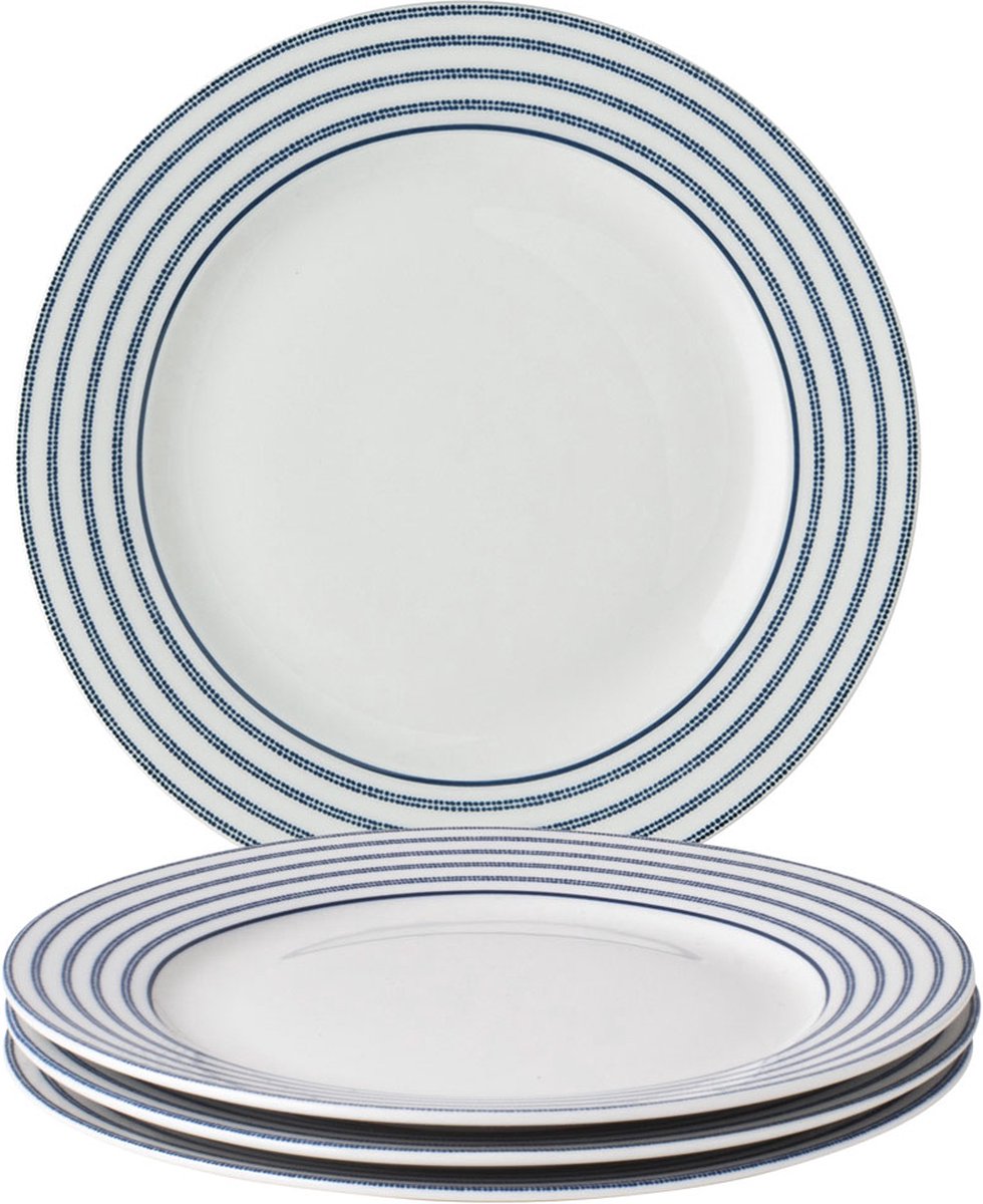 Laura Ashley Blueprint Collectables Borden set van 4 - Ø 23cm - Candy Stripe