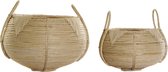 Basket spelset DKD Home Decor Rotan Bali (2 pcs) (25 x 25 x 22 cm) (35 x 35 x 37 cm)