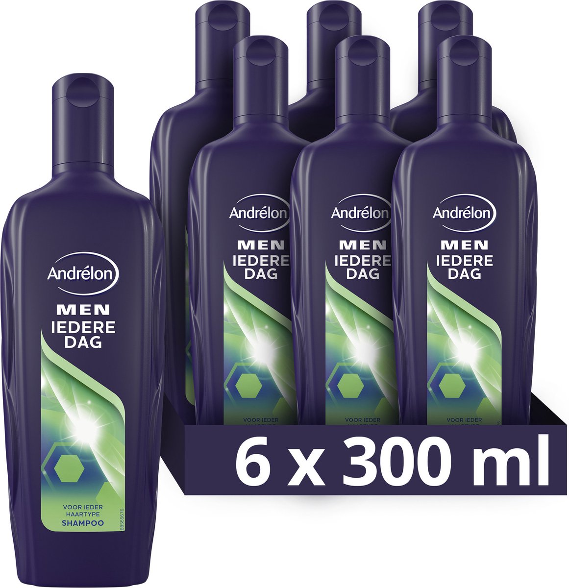 Andrélon Men Iedere Dag Shampoo - 6 x 300 ml - Voordeelverpakking | bol.com