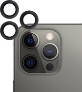 BMAX Camera protector voor iPhone 12 Pro Max - Lens protector - Screenprotectors camera - Camera lens protector - Beschermglas - Gehard glas - Zwart