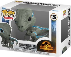 foto van Funko Jurassic Park - Jurassic World 3 POP! Movies Blue & Beta 9 cm Verzamelfiguur - Multicolours