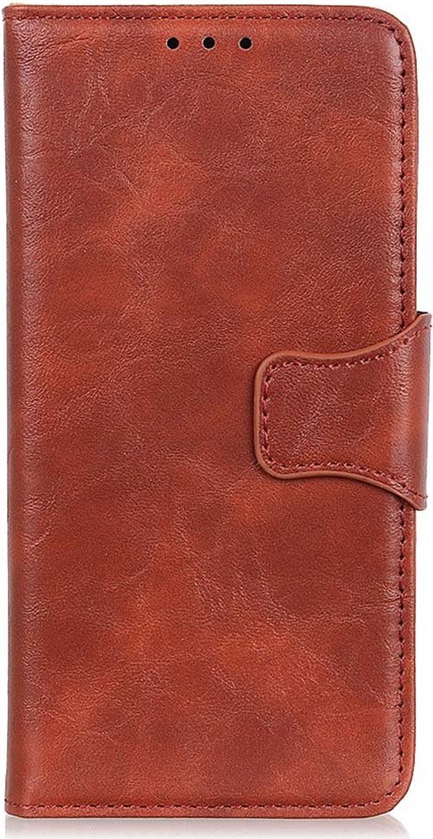 Shop4 - OnePlus 10 Pro 5G Hoesje - Wallet Case met Pasjeshouder Cabello Bruin