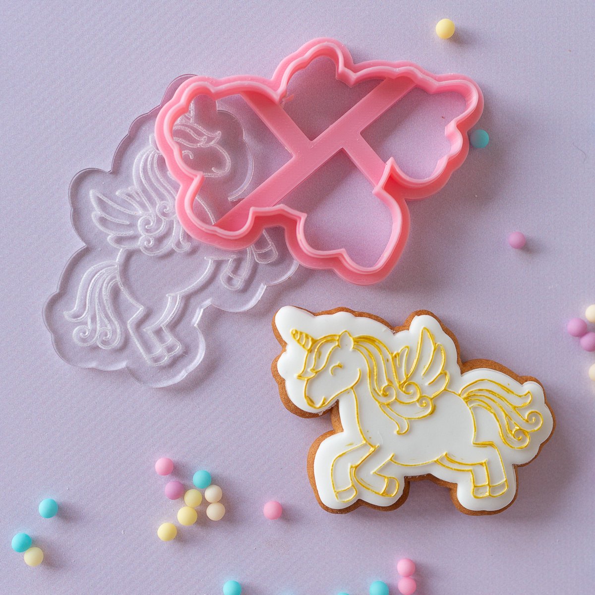 Unicorn - Embosser met cookie cutter | Unicorn Serie