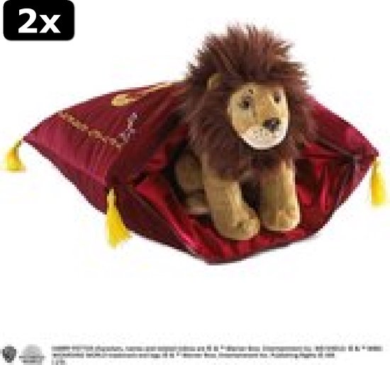 2x Gryffindor House Mascot Plush & Cushion (NN7042)