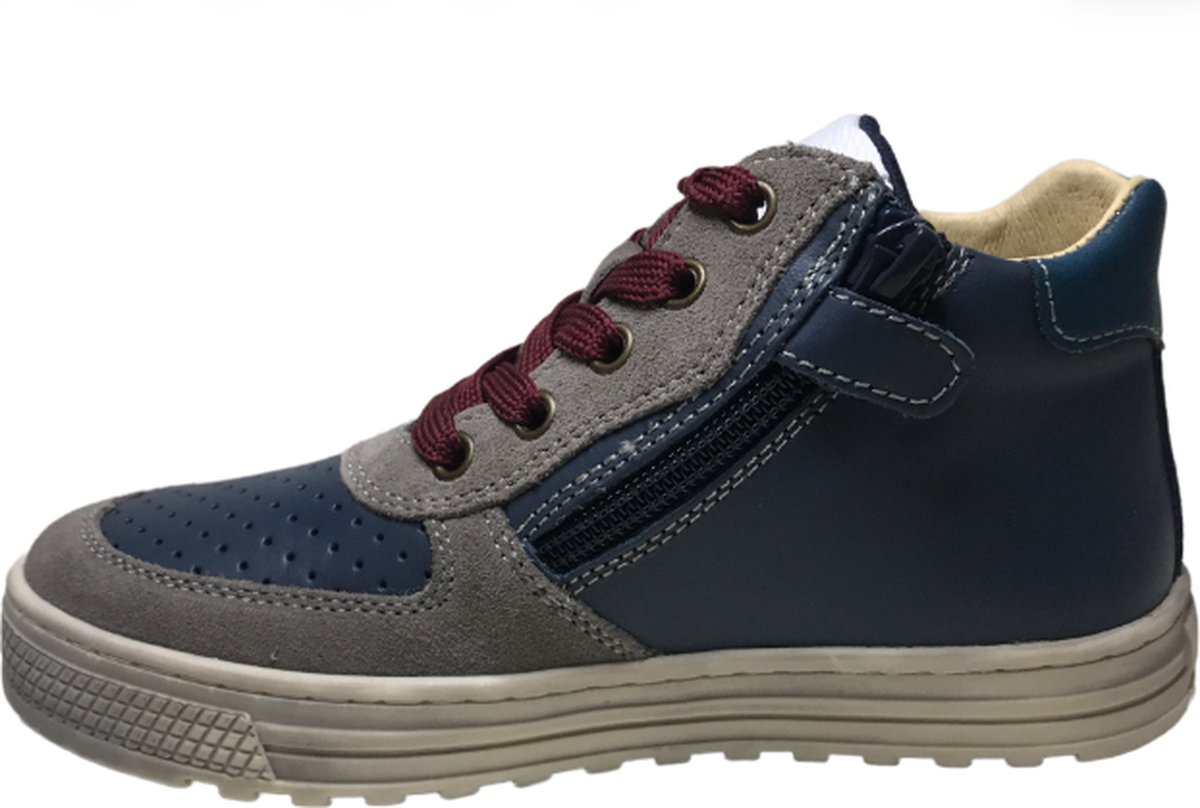 Naturino lederen velcro's bottine navy Riley