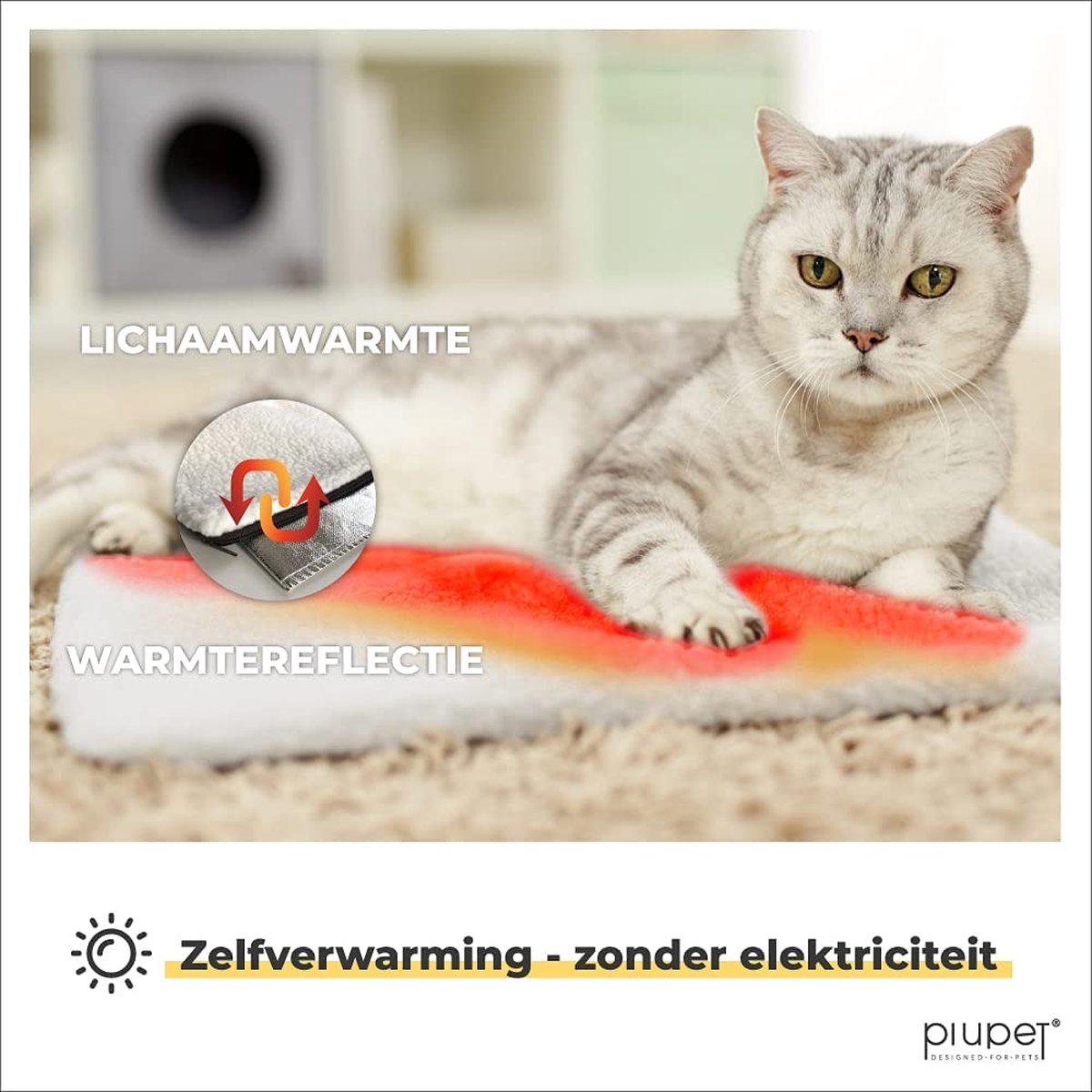 Zelfverwarmende Deken voor Huisdieren - Behaaglijke Warmtemat voor