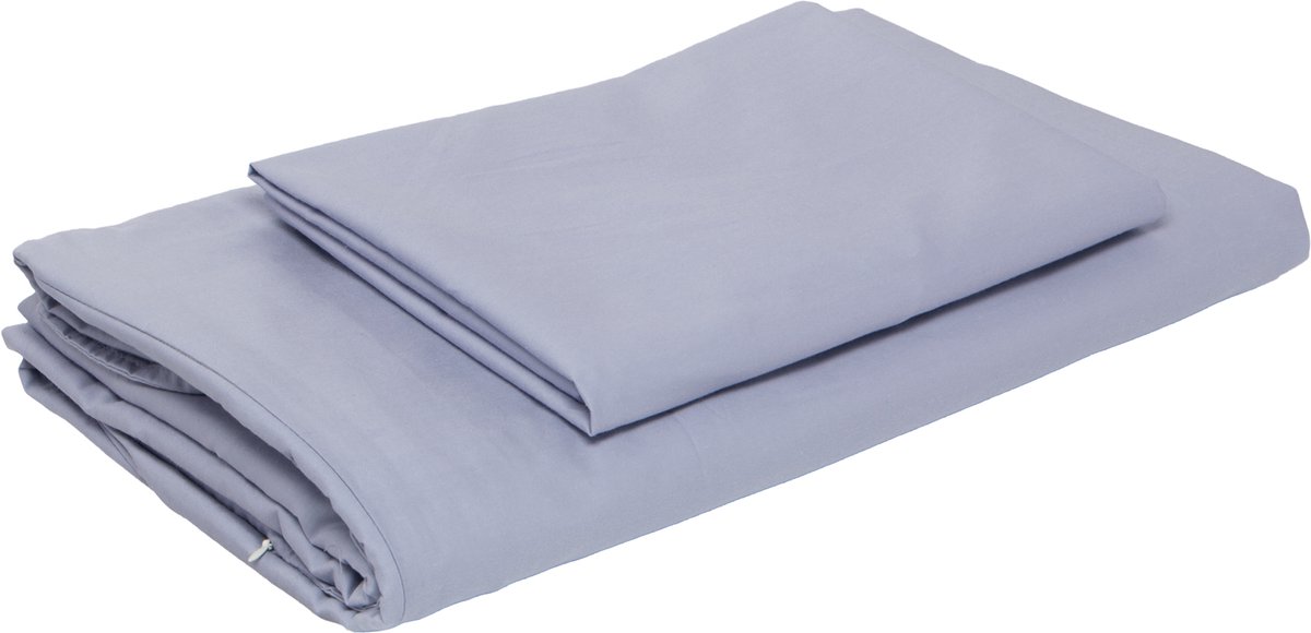 Novaline katoenen beschermhoes - Zeeblauw - 1x kussenslopen - Weighted blanket - Verzwaringsdeken - Dekbed - Volwassenen - 1 persoons - Wasbaar - Ventilerend - 140 x 200cm