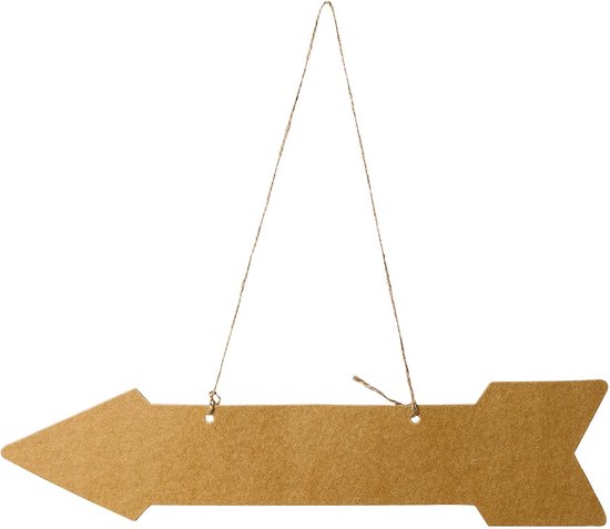 5 flèches kraft - objet de décoration de fête