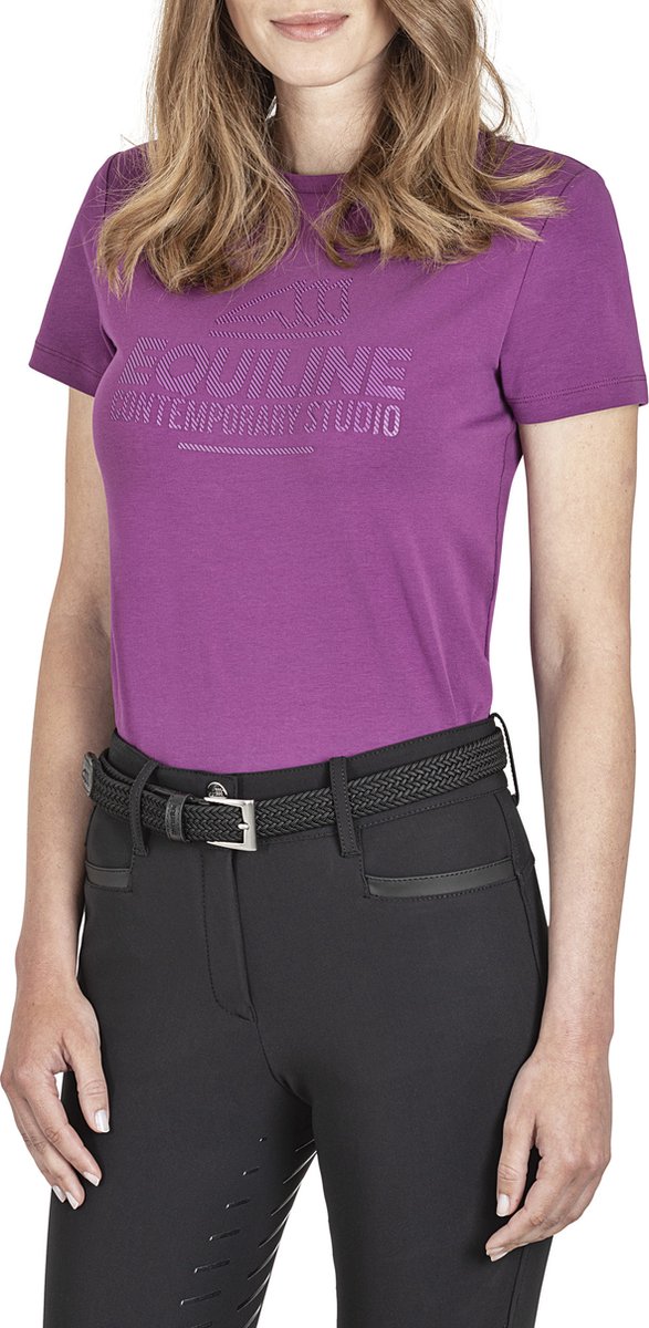 Equiline Shirt Cleoc Violet - L | Zomerkleding ruiter