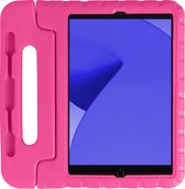 Hoes Geschikt voor iPad 10.2 2021 Hoes Kinder Hoesje Kids Case Shockproof Cover - Hoesje Geschikt voor iPad 9 Hoesje Kidscase - Roze
