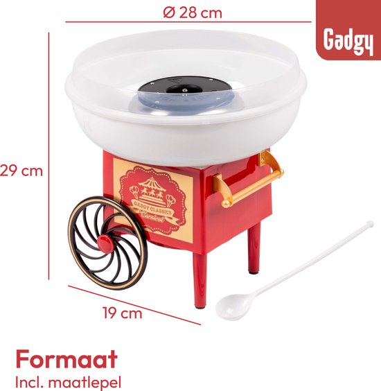 Gadgy Suikerspinmachine - Suikerspin Machine incl. maatlepel - Suikerspinmakers - Kinderfeestje — afbeelding 3