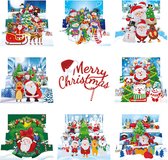 Cartes de Noël Adorzy Peinture de diamants - Cartes 3D - 8 pièces - 15x15 cm - Forfait Peinture de diamants complet - Pour adultes et enfants