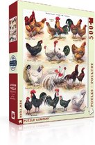 New York Puzzle Company Poules ~ Poultry - 500 pieces