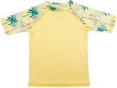 Ducksday - UV Zwemshirt - korte mouw voor baby - unisex - Cala - 74/80 - geel - promo