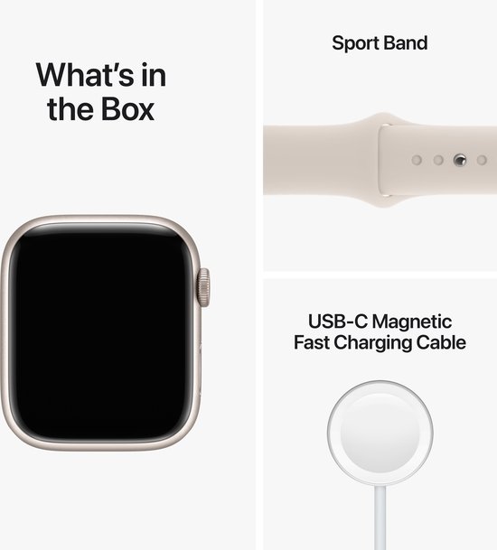 Apple Watch Series 8 - 4G - 45mm - Sterrenlicht Aluminium