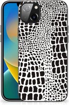 Smartphone Hoesje iPhone 14 Plus Beschermhoesje met Zwarte rand Slangenprint