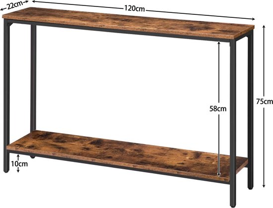Hoge industriële eindtelefoontafel met verstelbare gaasplanken - Kleine