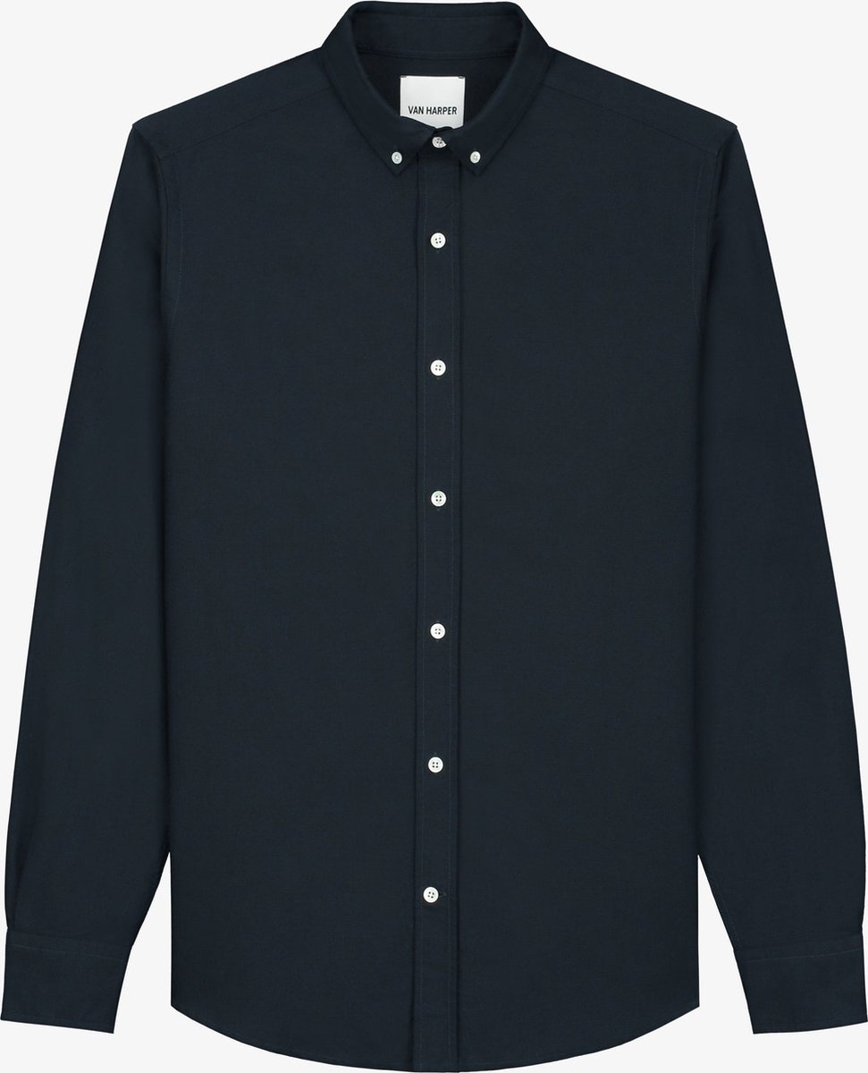 Organic Cotton Button-down Oxford Shirt - Navy