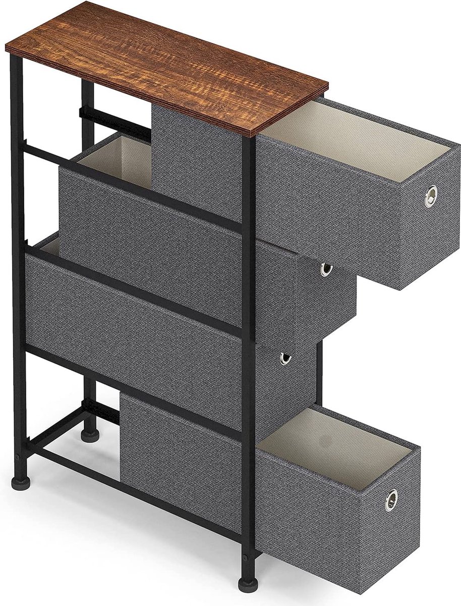 Drosell ladekast, Multifunctionele ladekast, Slaapkamerladekast, Kast