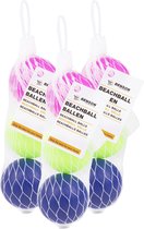 Set van 9x stuks gekleurde premium beachballetjes - beachball balletjes
