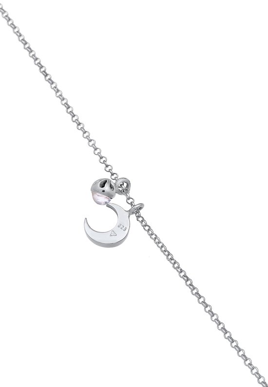 Fluwelen Choker Met Ring En Maan