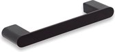 Handdoekstang met blinde bevestiging Zwart - 25cm - (handdoekstang zwart metaal - handdoekenrekje - handdoekhaakje)