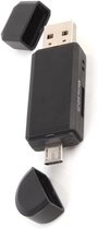 SD Kaartlezer Micro SD Kaartlezer USB OTG SD Card Reader 4-in-1 Micro SD Card Reader USB - Geschikt voor Telefoon, PC en Tablet