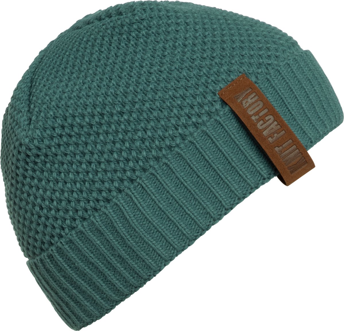 Knit Factory Jazz Gebreide Muts Heren & Dames - Beanie hat - Laurel - Warme groene Wintermuts - Unisex - One Size