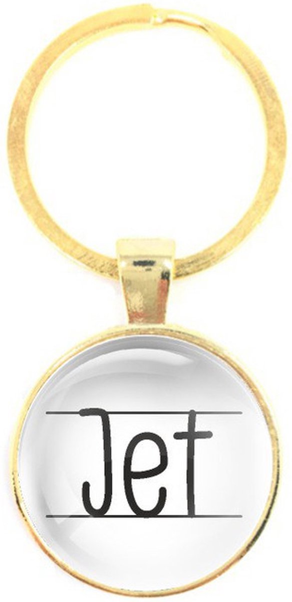 Sleutelhanger Glas - Jet