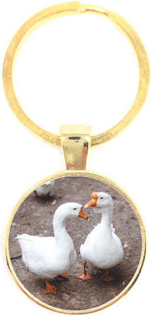 Sleutelhanger Glas - Ganzen