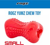 Rogz for Dogs | Yumz Small Rood | Hondenspeeltje | Snackspeeltje | Bite-o-meter Hard