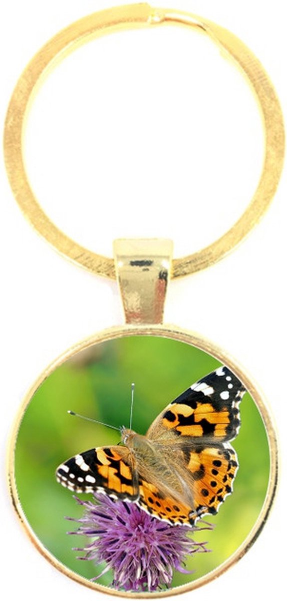 Sleutelhanger Glas - Vlinder